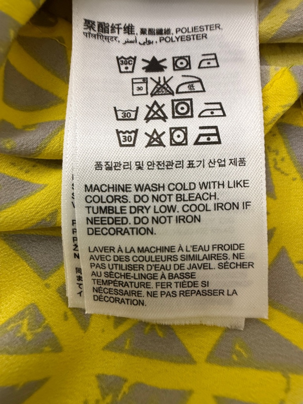 Roxy Yellow Geometric Mini Dress - Picture 15 of 15